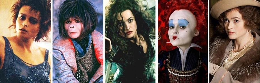 Helena Bonhamm Carter dans différents rôles