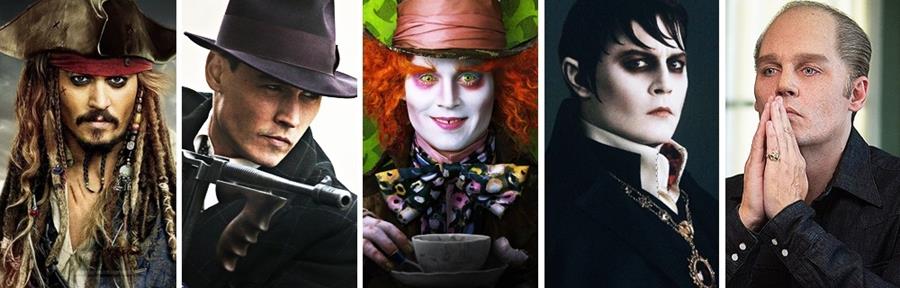 Johnny Depp dans différents rôles